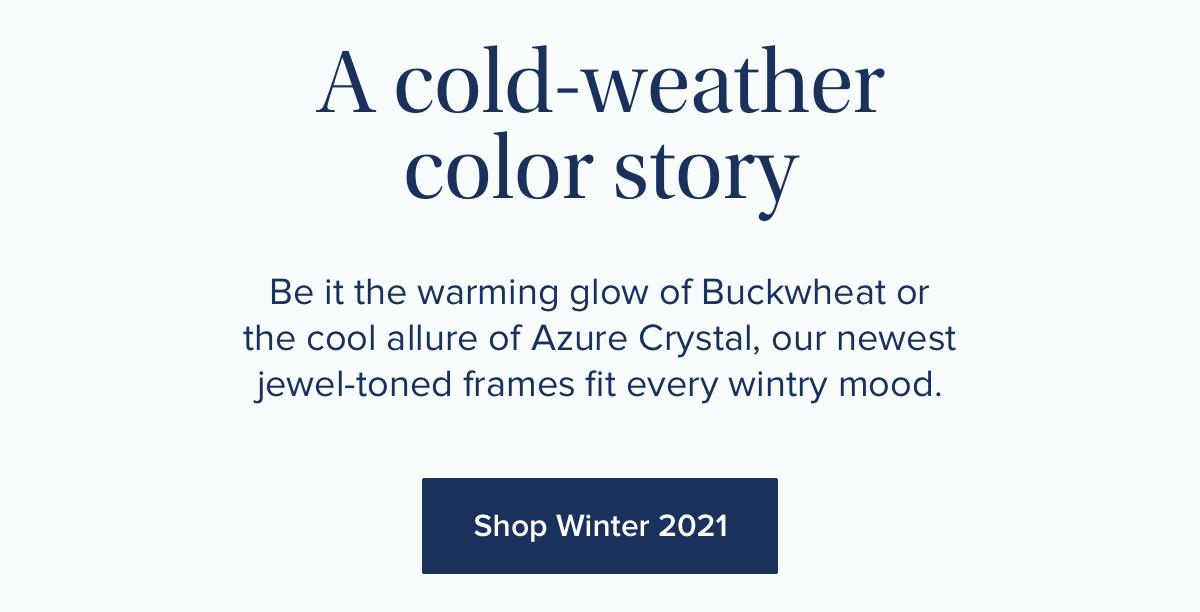 A cold-weather color story