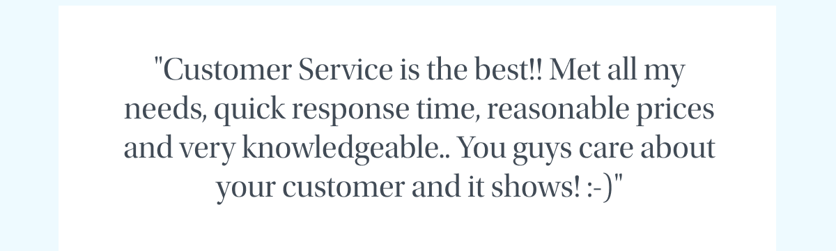 Customer reviews